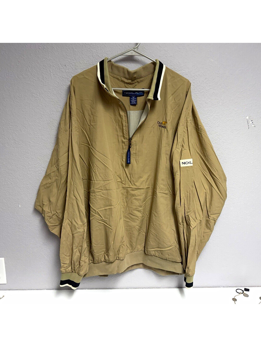 Vintage Jack Nicklaus Old Works Men’s XXL Tan Windbreaker  / Anaconda Montana